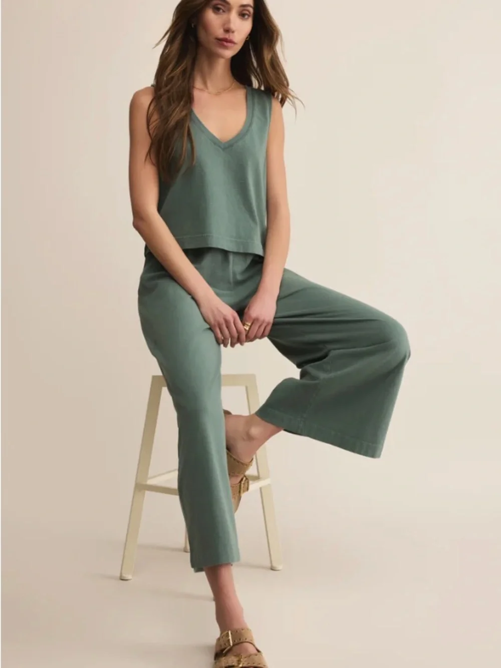 Z SUPPLY WOMEN Bottoms Scout Jersey Flare Pant | Hunter